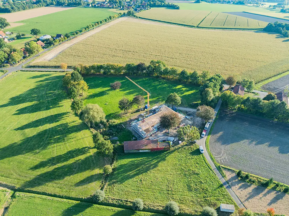 Hof Dachstuhl 2025 Minden-Todtenhausen Luftaufnahme